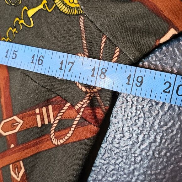 Talbots Cotton Equestrian Print Equestrian Print Shift Dress Size Mp - Picture 9 of 10